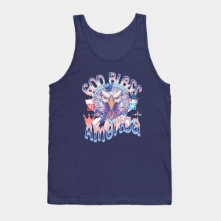 Eagle style god bless America Tank Top